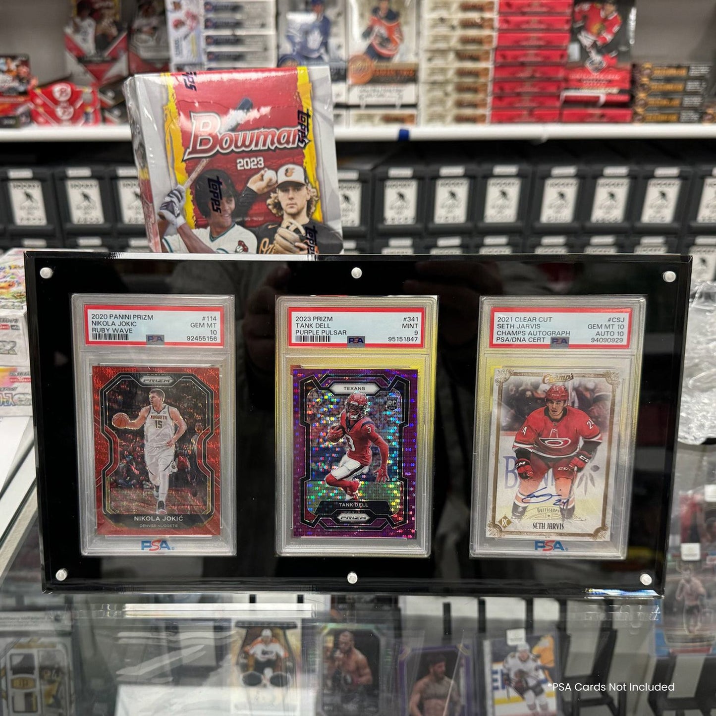 EVORETRO Acrylic Frame for PSA - 3 Slots EVORETRO Canada Card Protectors  Squirtle Squad Card Shop.