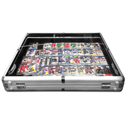 EVORETRO Acrylic Clear Top Display Vendor Trade Show showcase EVORETRO Canada Card Protectors  Squirtle Squad Card Shop.