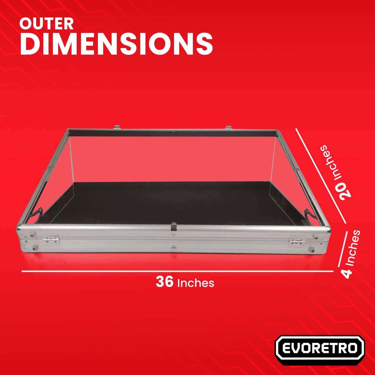 EVORETRO Acrylic Clear Top Display Vendor Trade Show showcase EVORETRO Canada Card Protectors  Squirtle Squad Card Shop.