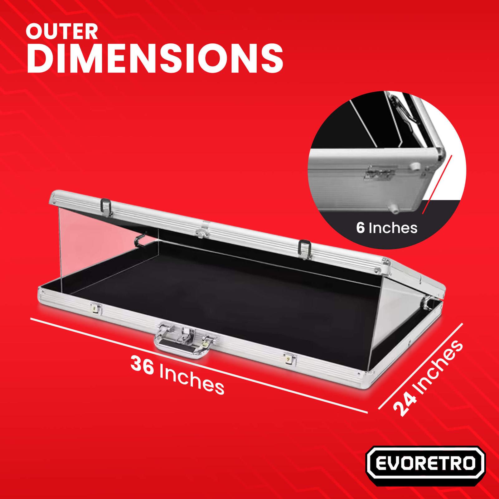 EVORETRO Acrylic Clear Top Display Vendor Trade Show showcase EVORETRO Canada Card Protectors  Squirtle Squad Card Shop.