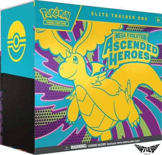 Pokémon TCG – Ascended Heroes Elite Trainer Box (ETB) – Factory Sealed Squirtle Squad Card Shop.   Squirtle Squad Card Shop.