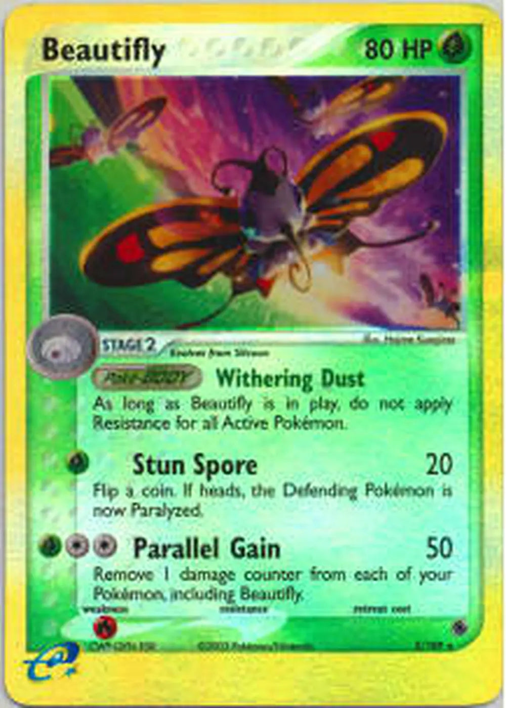 Beautifly 2/109 EX Ruby & Sapphire Reverse Holo