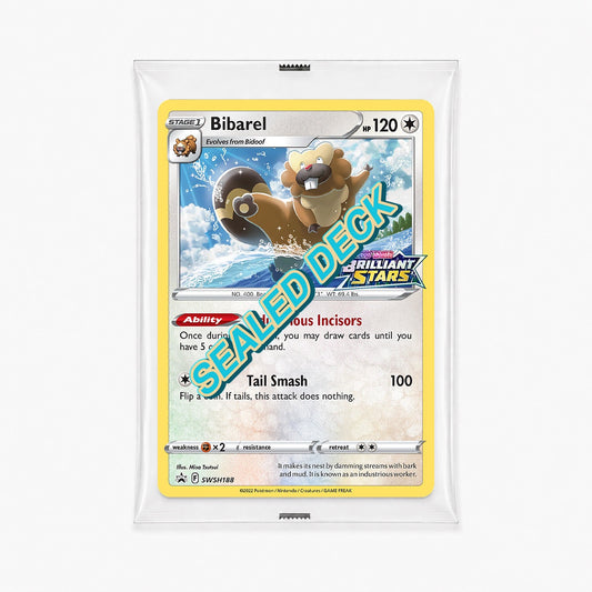 Bibarel SWSH188 Brilliant Stars Build and Battle sealed deck