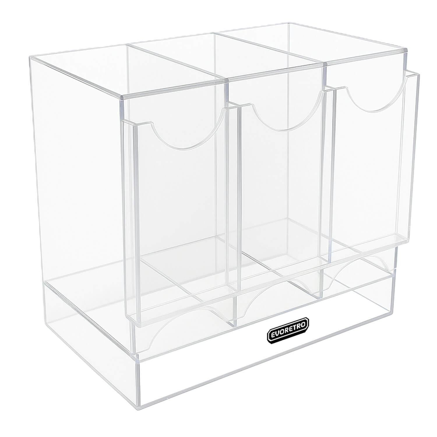 EVORETRO Acrylic Display Stand for Booster  DispenserPacks – Retail Counter Unit with Top Shelf EVORETRO Canada Card Protectors  Squirtle Squad Card Shop.