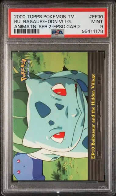Pokémon TCG – Bulbasaur Hidden Village EP10 – Topps TV Animation Series 2 – PSA 9 Mint
