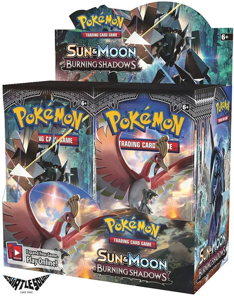 Pokémon TCG – Burning Shadows Booster Box – Sun & Moon – Factory Sealed - Squirtle Squad Card Shop.