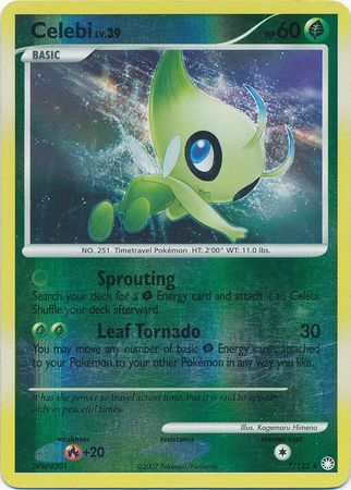 Celebi 7/123 Mysterious Treasures Reverse Holo