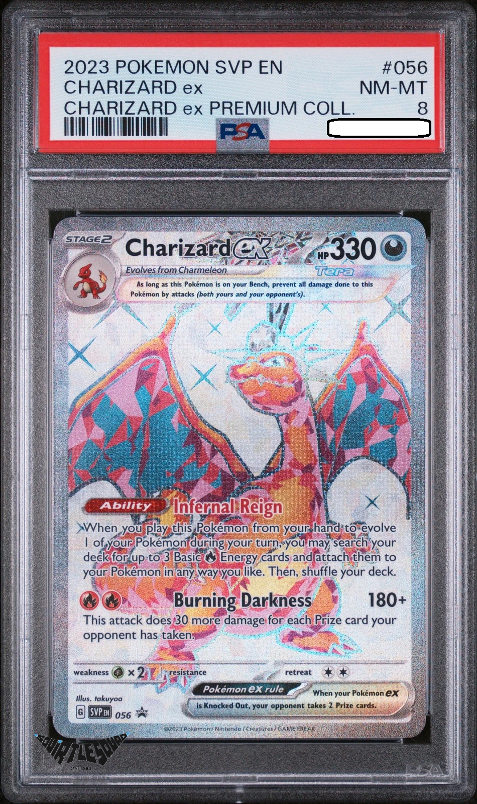 Pokémon TCG – Charizard ex SVP056 – Black Star Promo – PSA 8 Near Mint-Mint – 2023