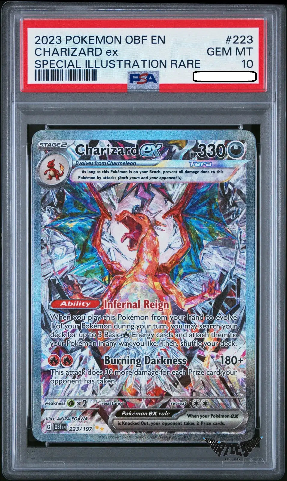 Pokémon TCG – Charizard ex 223/197 Special Illustration Rare – Obsidian Flames – PSA 10 Gem Mint
