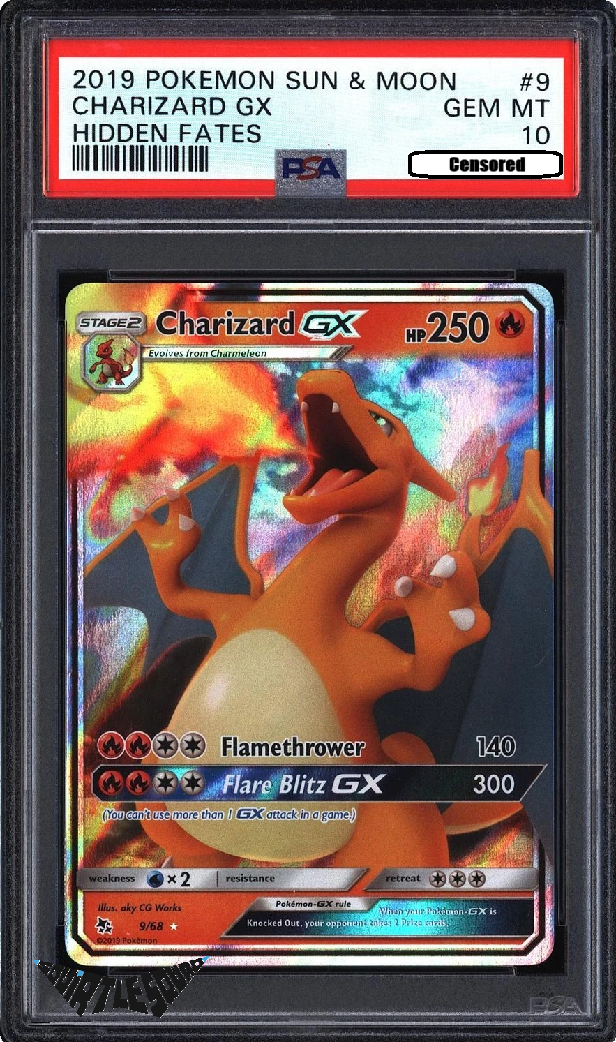 Pokémon TCG – Charizard GX 9/68 – Hidden Fates – PSA 10 Gem Mint
