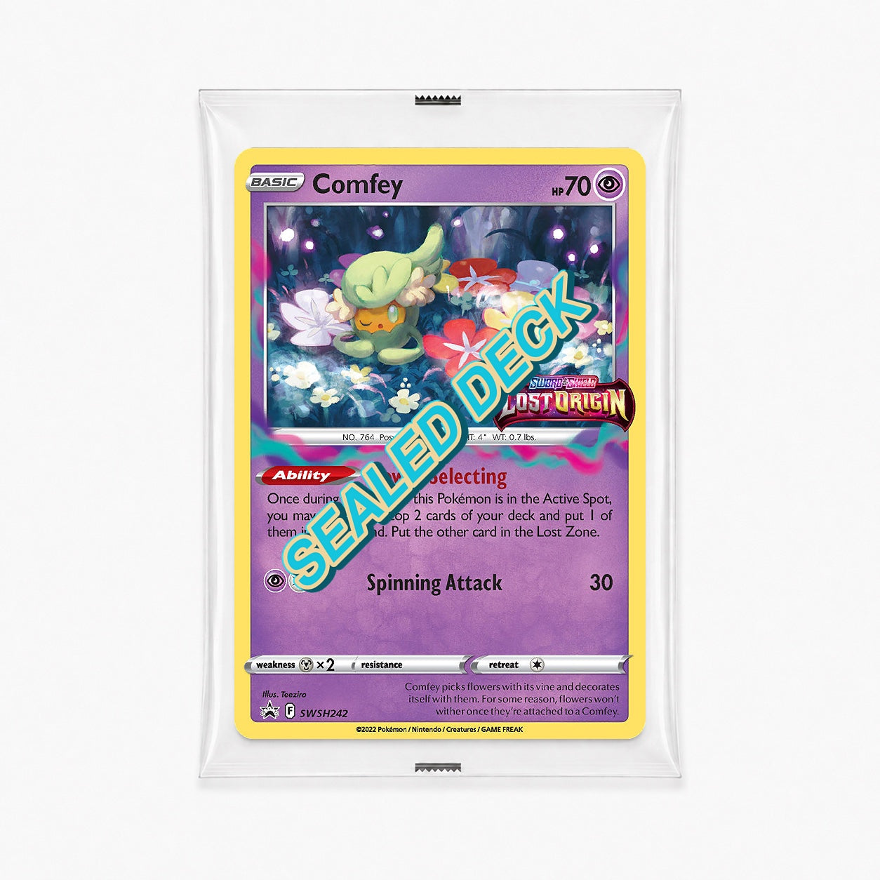 Comfey SWSH242 Lost Origin prerelease stamped sealed promo