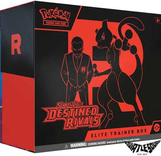 Pokémon TCG – Scarlet & Violet Destined Rivals Elite Trainer Box – Factory Sealed Squirtle Squad Card Shop.