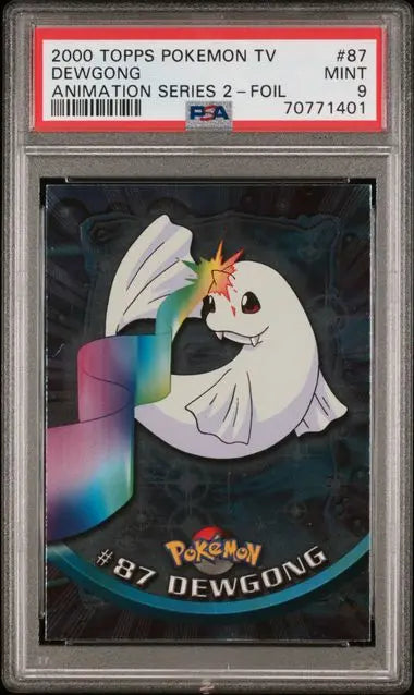 Pokémon TCG – Dewgong #87 Foil – Topps TV Animation Series 2 – PSA 9 Mint