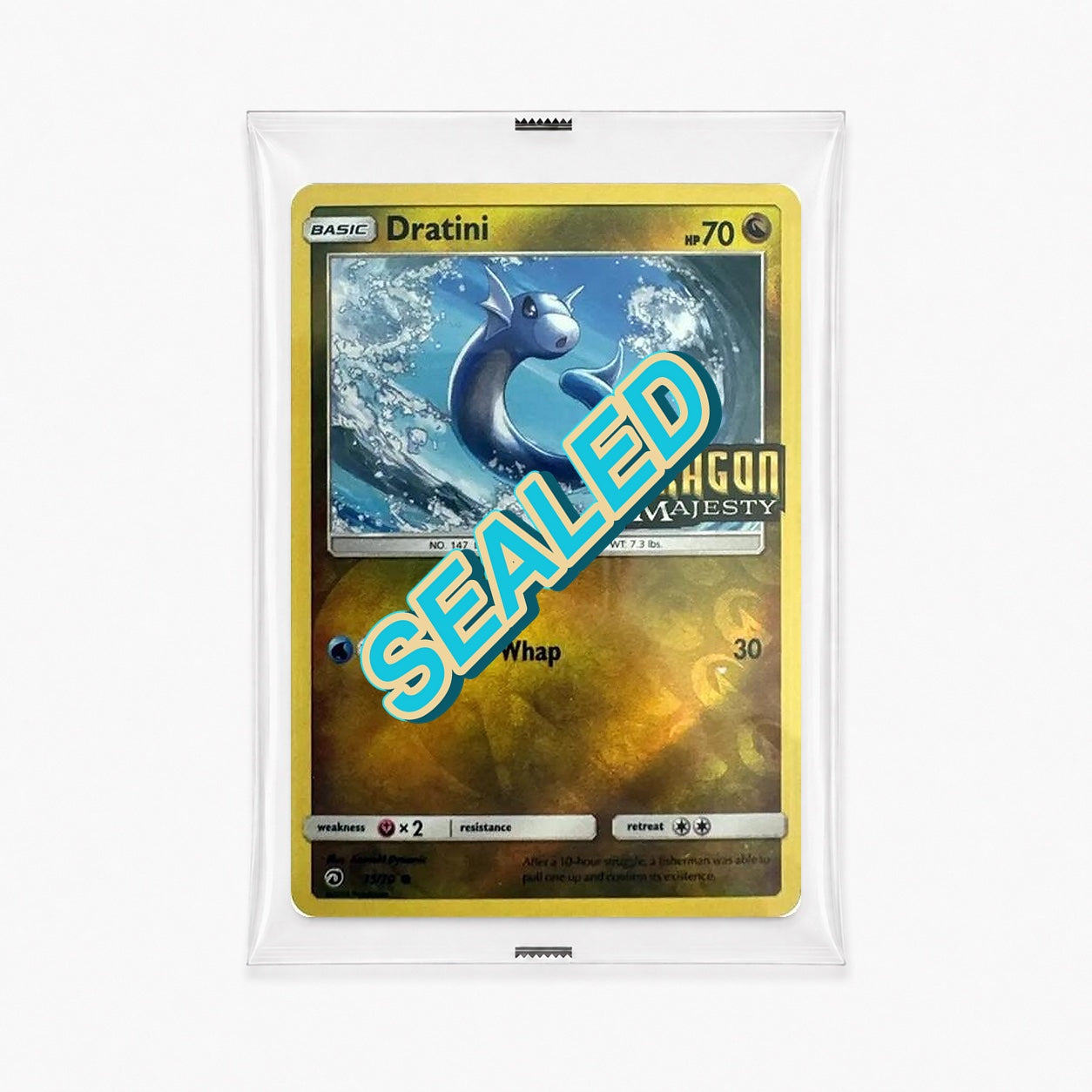 Dratini 35/70 – Dragon Majesty Toys “R” Us Stamped Reverse Holo Sealed Promo
