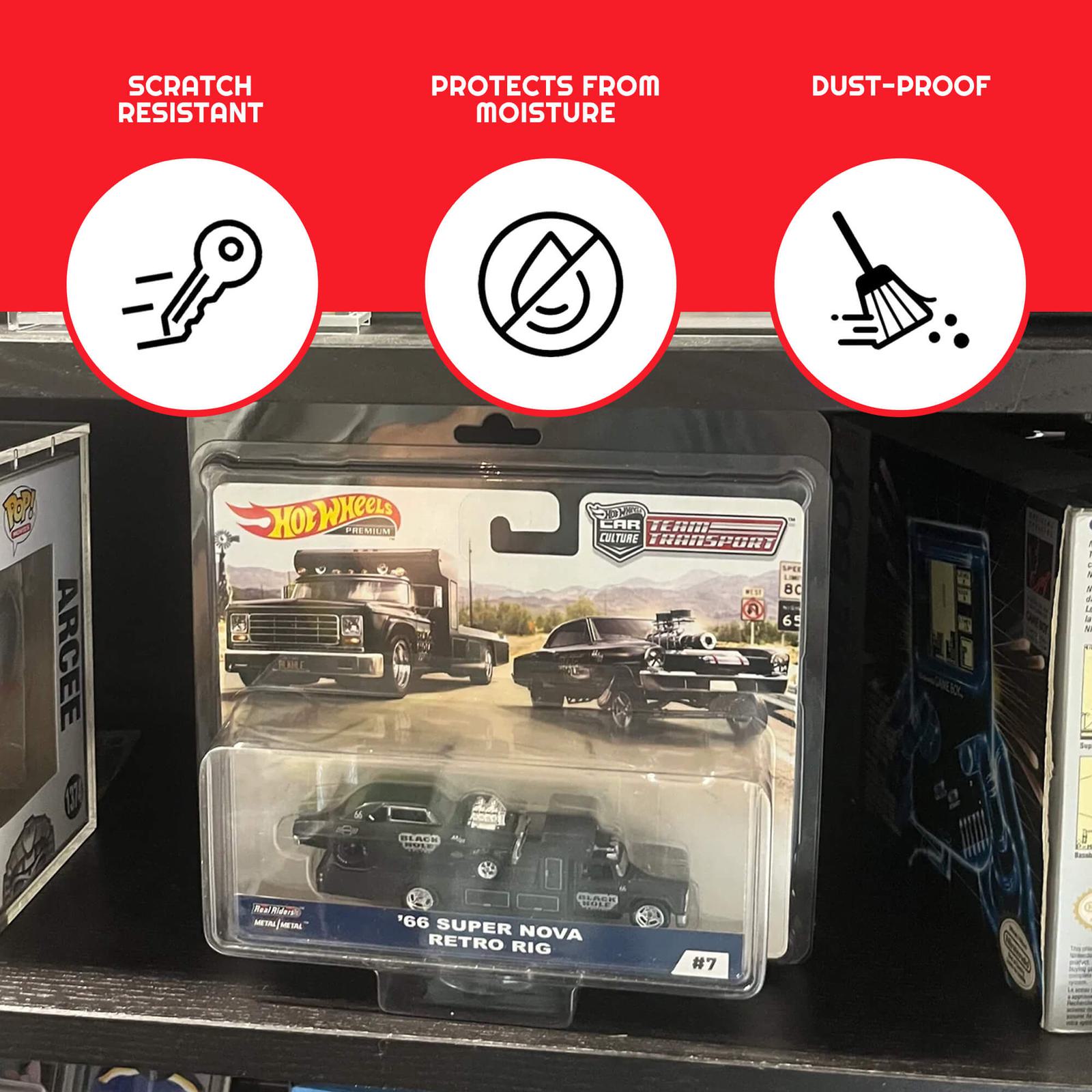 EVORETRO Blister Protectors for Hot Wheels Team Transportation EVORETRO Canada Protectors  Squirtle Squad Card Shop.