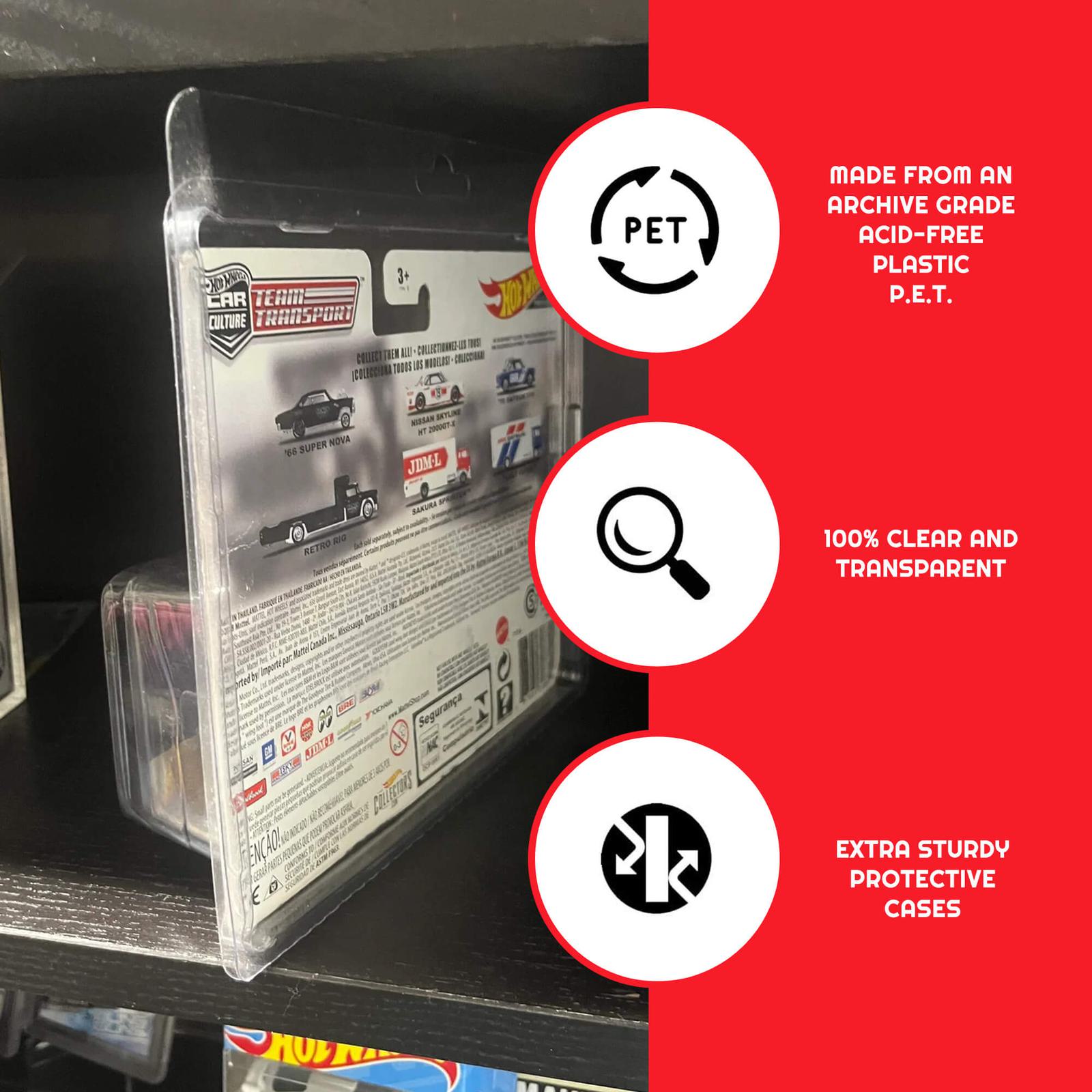 EVORETRO Blister Protectors for Hot Wheels Team Transportation EVORETRO Canada Protectors  Squirtle Squad Card Shop.