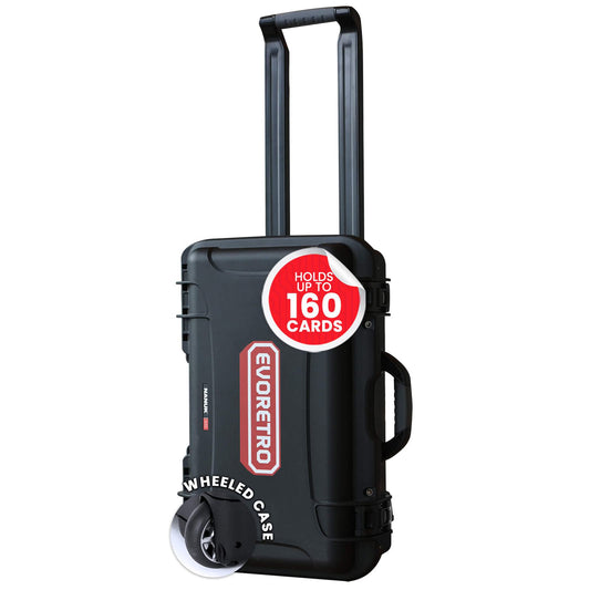 EVORETRO Waterproof Wheeled Card Case - Holds 160 Graded Slabs EVORETRO Canada Rigid Case  Squirtle Squad Card Shop.