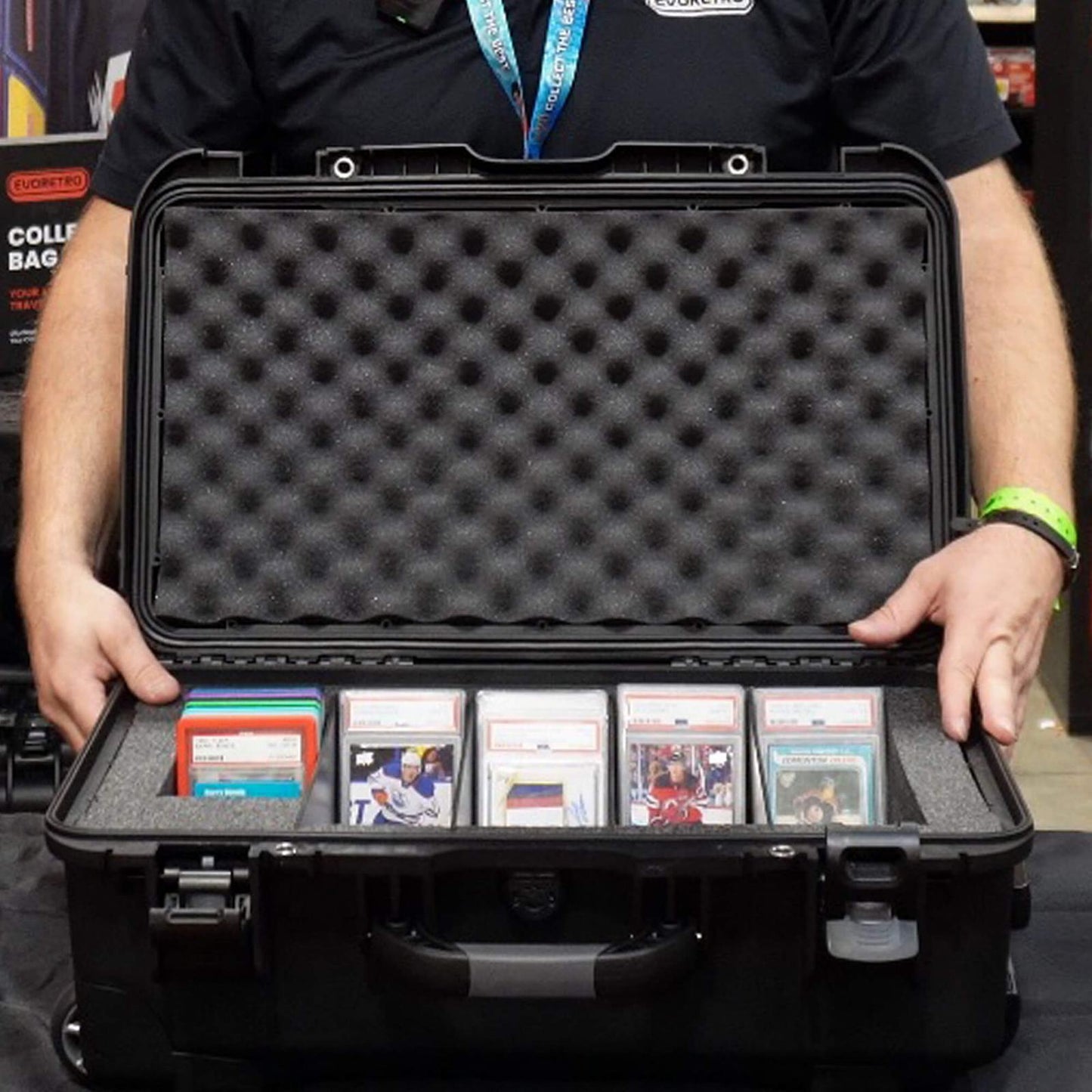 EVORETRO Waterproof Wheeled Card Case - Holds 160 Graded Slabs EVORETRO Canada Rigid Case  Squirtle Squad Card Shop.