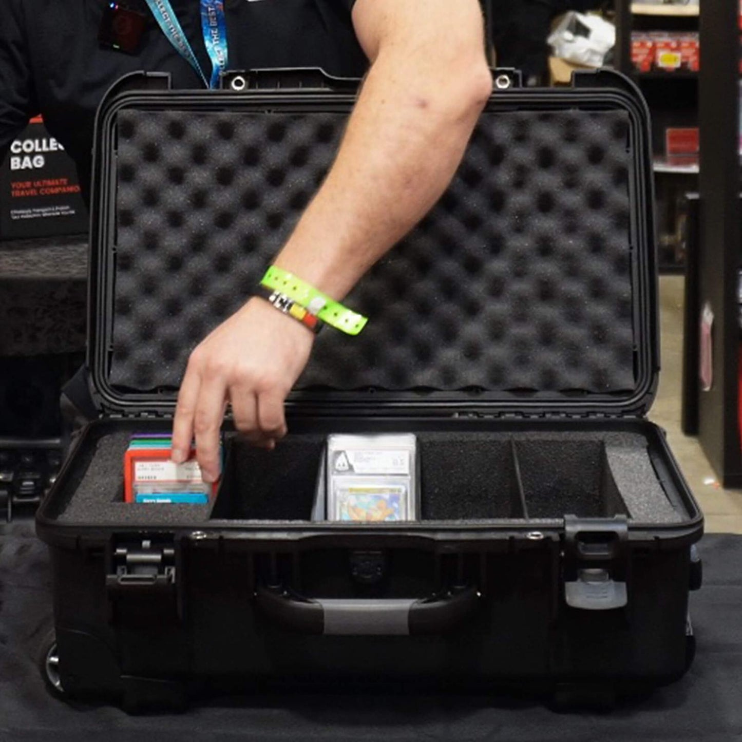 EVORETRO Waterproof Wheeled Card Case - Holds 160 Graded Slabs EVORETRO Canada Rigid Case  Squirtle Squad Card Shop.