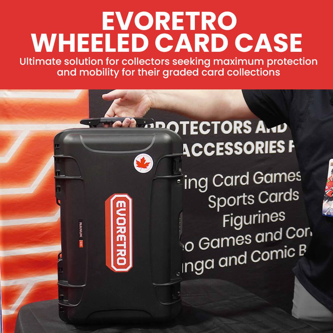 EVORETRO Waterproof Wheeled Card Case - Holds 160 Graded Slabs EVORETRO Canada Rigid Case  Squirtle Squad Card Shop.