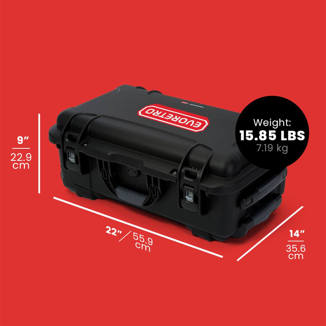 EVORETRO Waterproof Wheeled Card Case - Holds 160 Graded Slabs EVORETRO Canada Rigid Case  Squirtle Squad Card Shop.