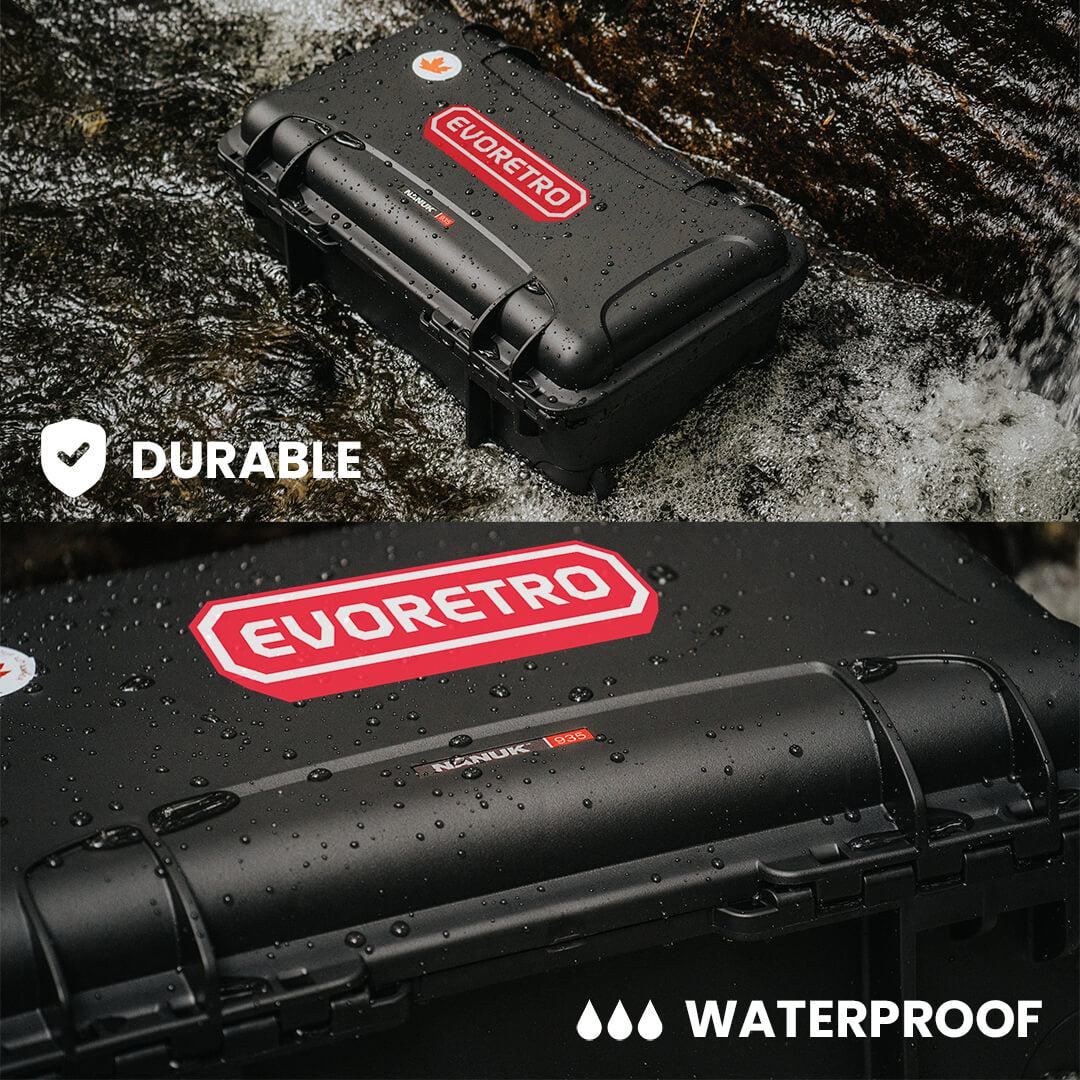 EVORETRO Waterproof Wheeled Card Case - Holds 160 Graded Slabs EVORETRO Canada Rigid Case  Squirtle Squad Card Shop.