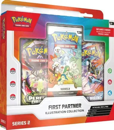 Pokémon First Partner Pack Series 2 factory sealed product featuring oversized Treecko, Torchic, and Mudkip cards from the Hoenn region released for Pokémon's 25th Anniversary celebration.