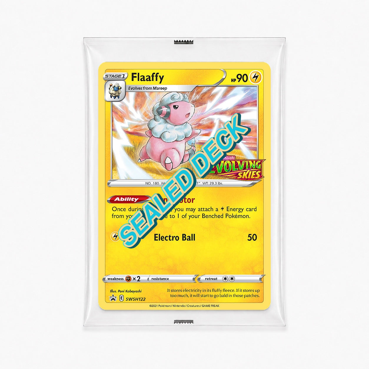 Flaaffy SWSH122 Evolving Skies Build and Battle sealed deck