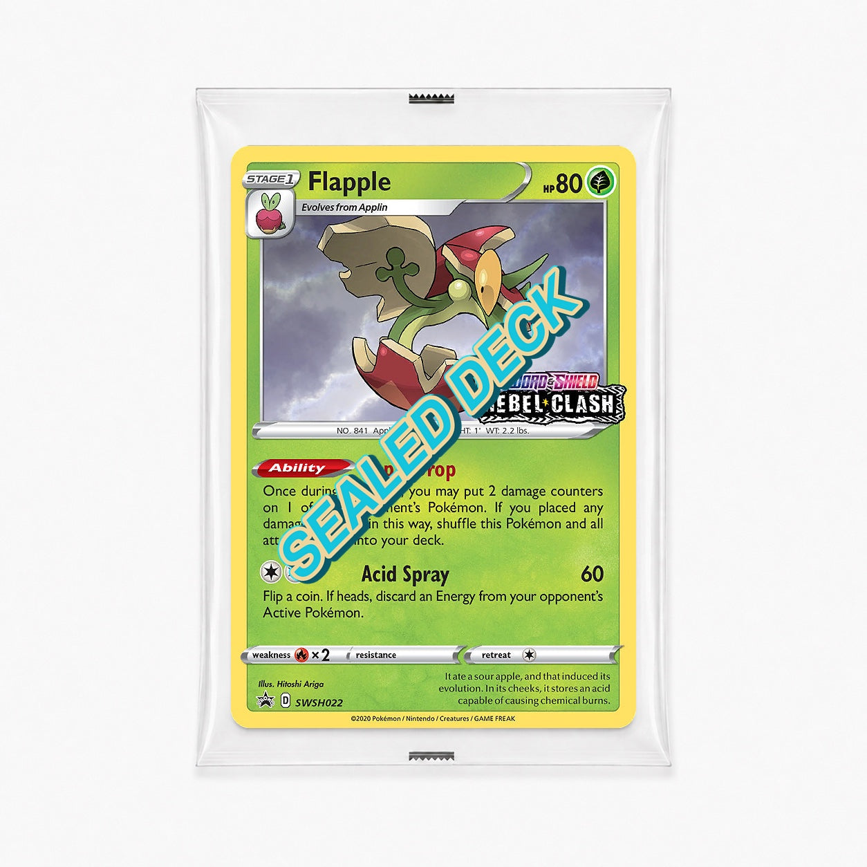 Flapple SWSH022 Rebel Clash prerelease stamped sealed promo