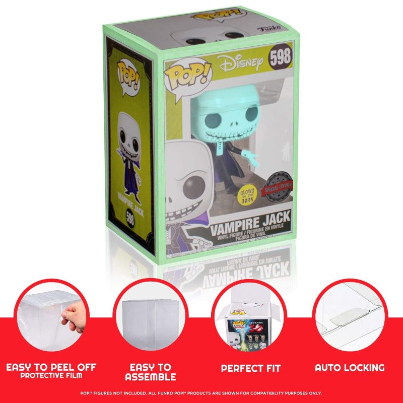 Funko Pop 4 Inch EVORETRO Protector Glow in the Dark 0.40MM - Pack of 10 EVORETRO Canada Funko Pop Protectors  Squirtle Squad Card Shop.