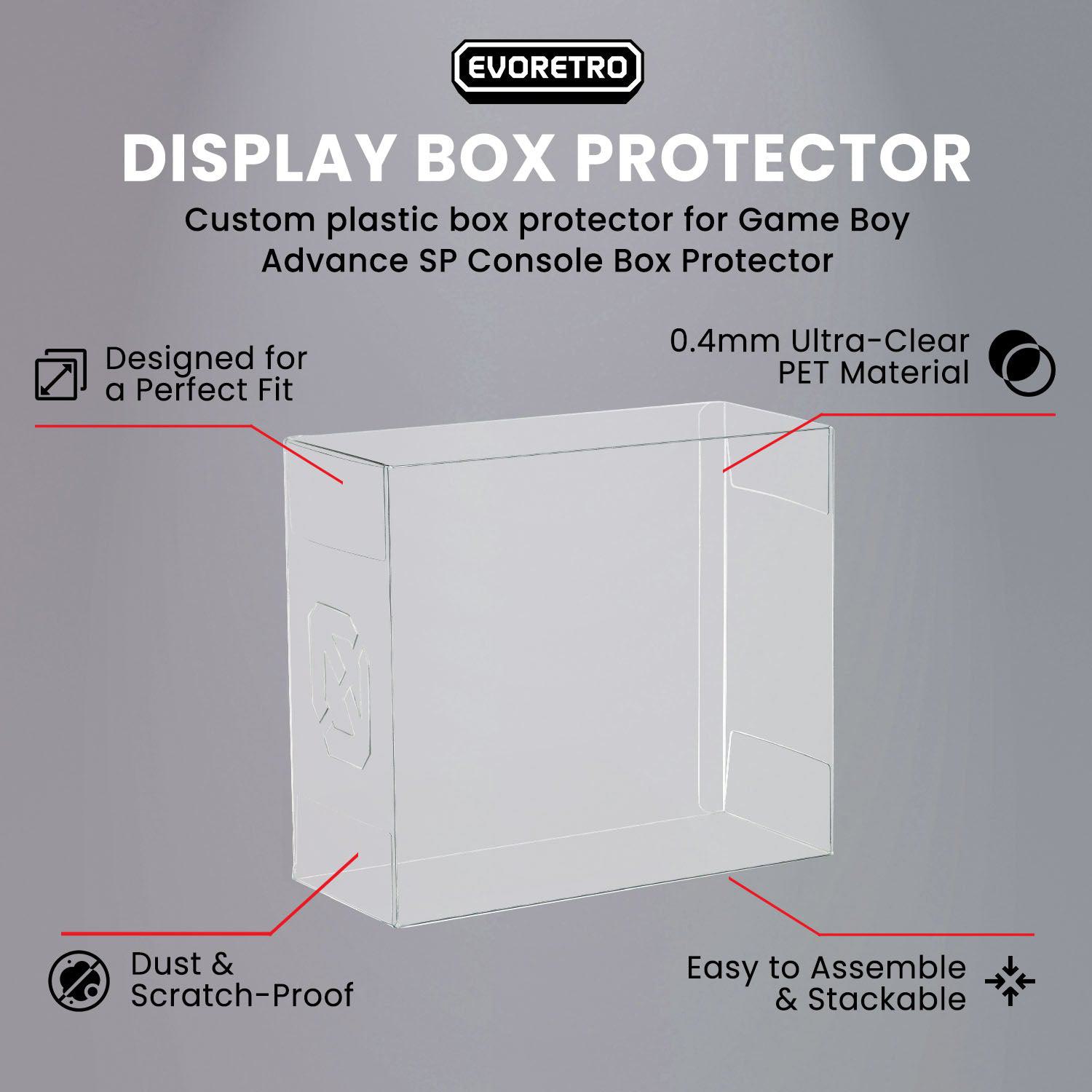 Game Boy Advance GameBoy Advance Console  SP Console Box EVORETRO Protector 0.40MM Pack of 1 EVORETRO Canada Protectors (K)  Squirtle Squad Card Shop.