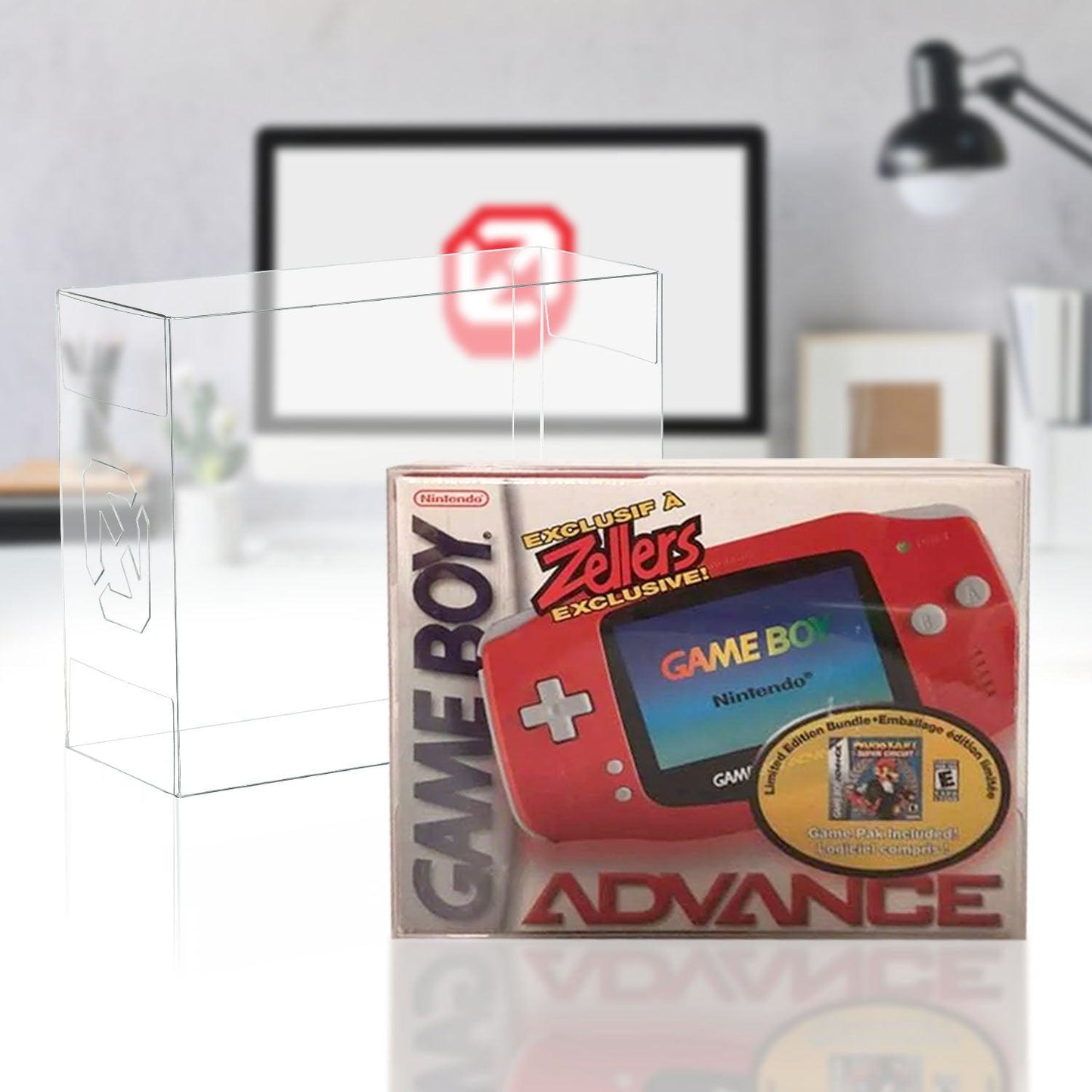Game Boy Advance GameBoy Advance Console  SP Console Box EVORETRO Protector 0.40MM Pack of 1 EVORETRO Canada Protectors (K)  Squirtle Squad Card Shop.