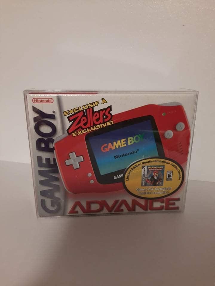 Game Boy Advance GameBoy Advance Console  SP Console Box EVORETRO Protector 0.40MM Pack of 1 EVORETRO Canada Protectors (K)  Squirtle Squad Card Shop.