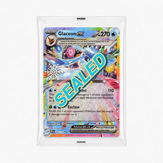 Glaceon ex 026/131 Prismatic Evolutions Holiday 2025 Snowflake Holo sealed promo