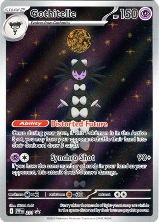 Pokémon TCG Gothitelle 211 Holofoil Scarlet and Violet Promo Card Raw Collectible Pokémon Card