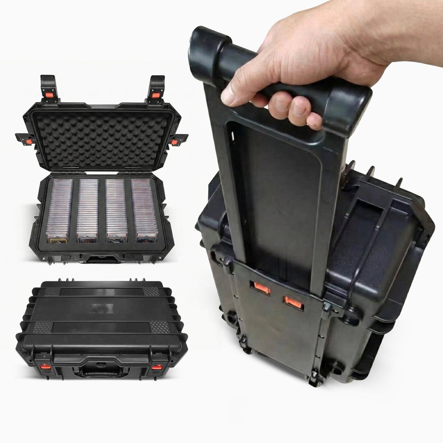 EVORETRO Travel Roller Case for Graded Cards – 4-Row Heavy-Duty Build EVORETRO Canada Rigid Case  Squirtle Squad Card Shop.