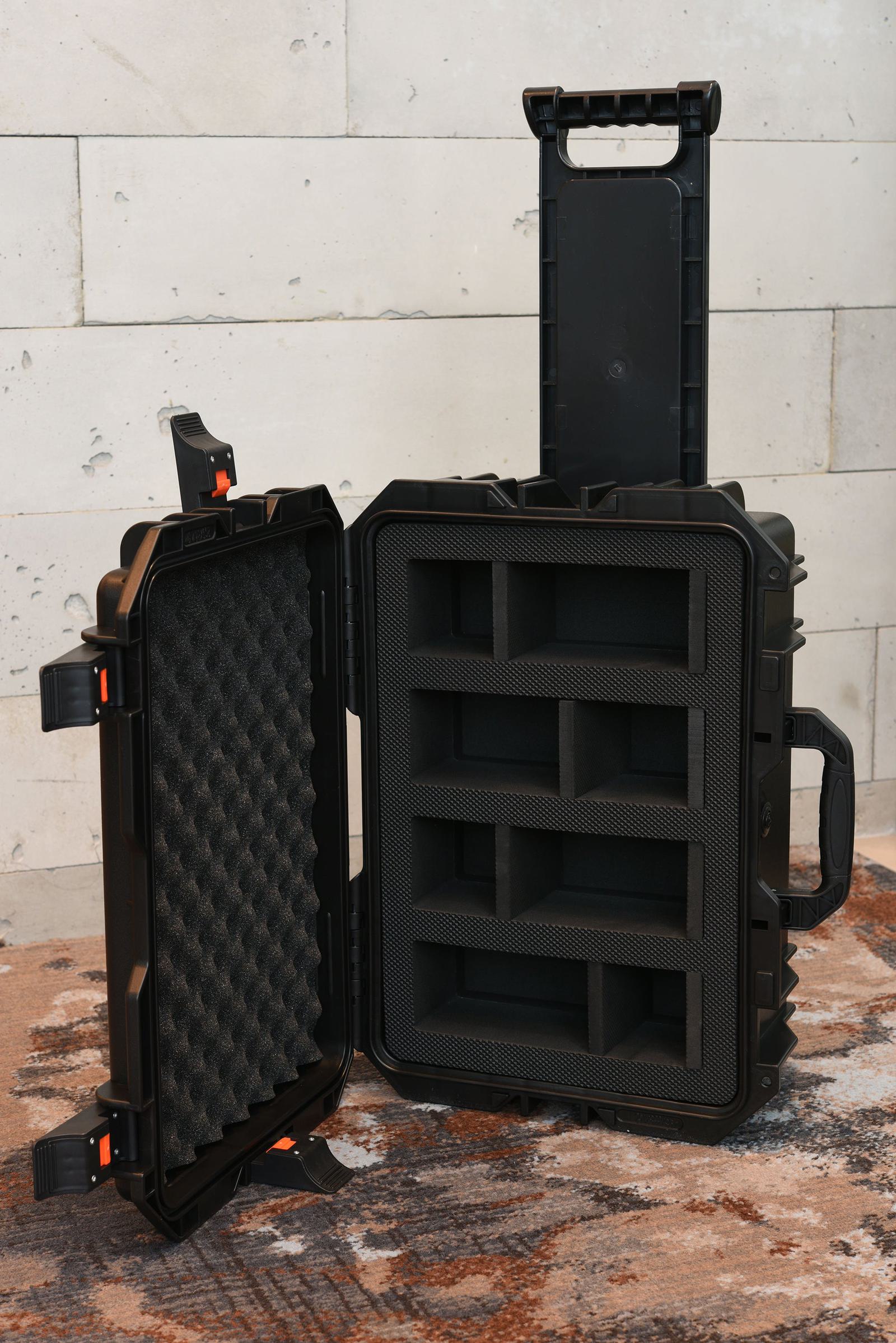 EVORETRO Travel Roller Case for Graded Cards – 4-Row Heavy-Duty Build EVORETRO Canada Rigid Case  Squirtle Squad Card Shop.