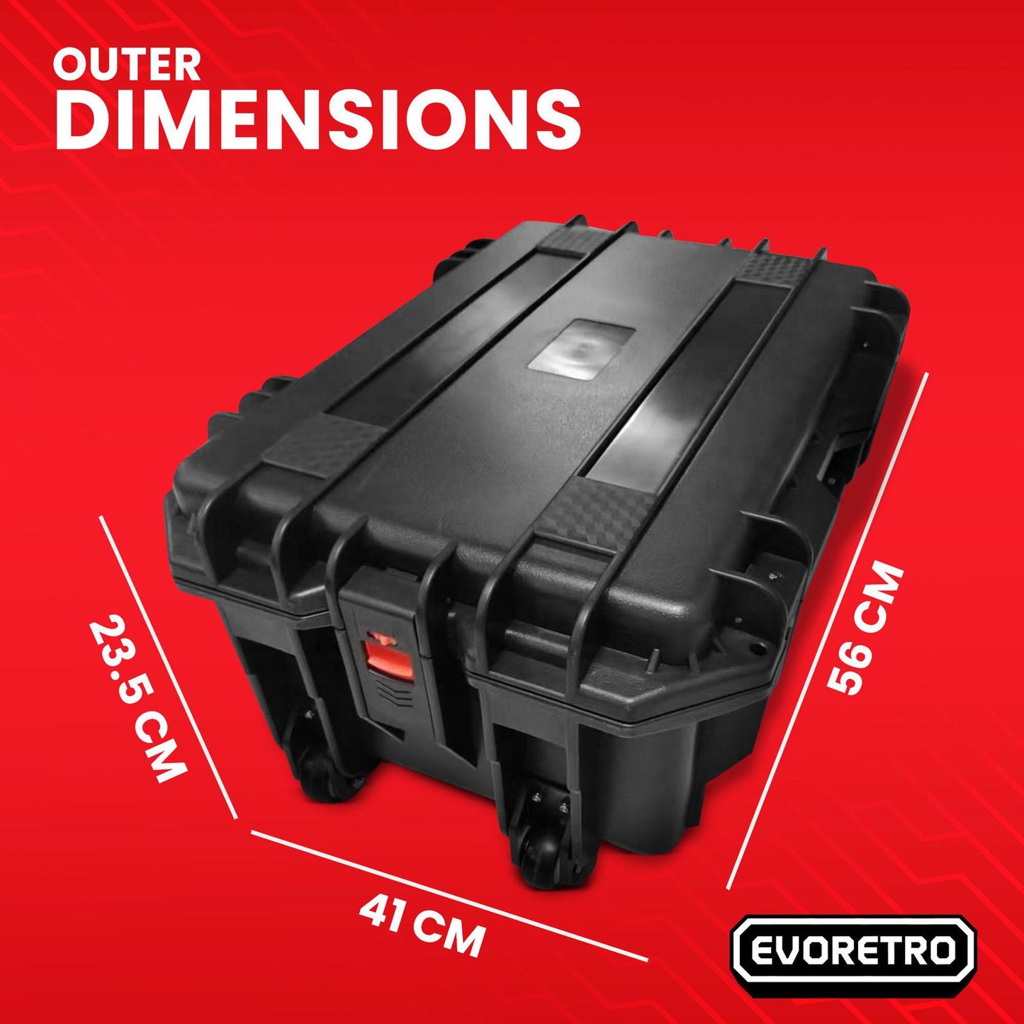 EVORETRO Travel Roller Case for Graded Cards – 4-Row Heavy-Duty Build EVORETRO Canada Rigid Case  Squirtle Squad Card Shop.