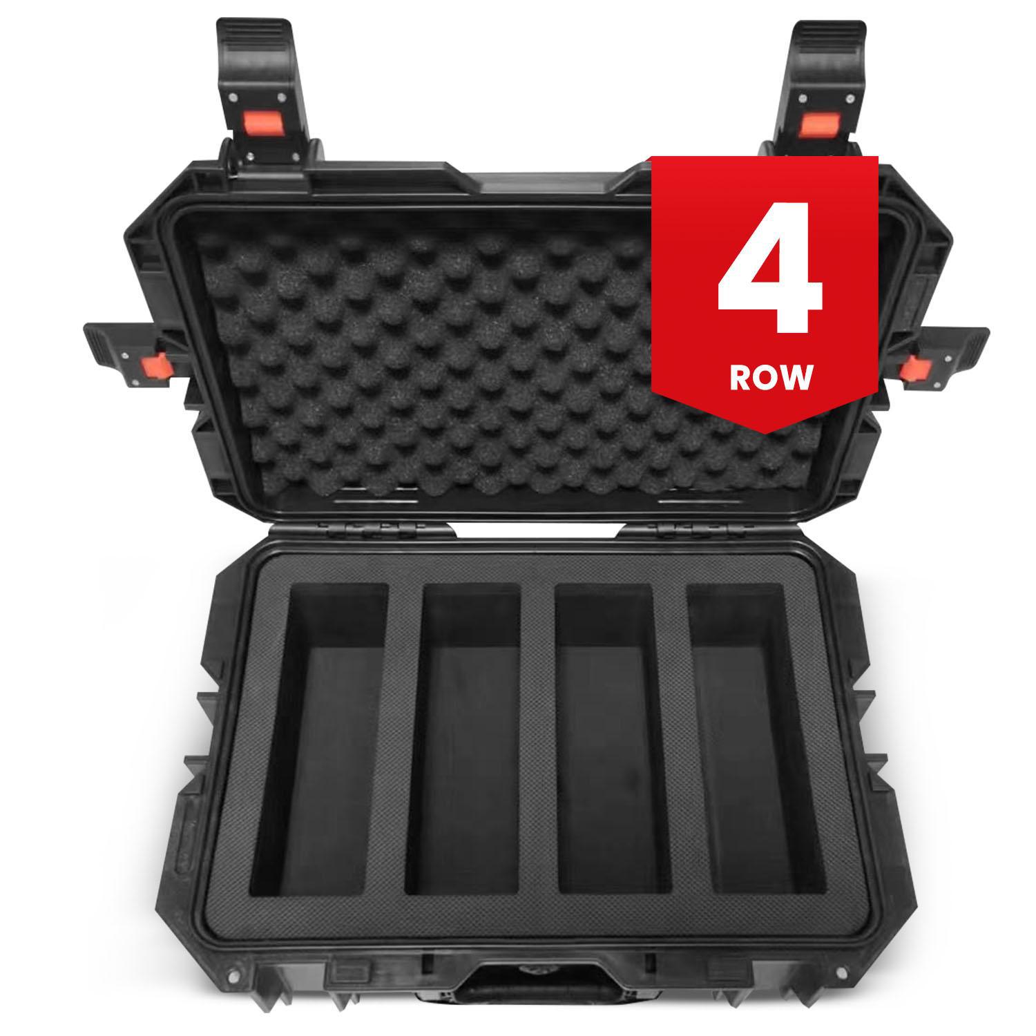 EVORETRO Travel Roller Case for Graded Cards – 4-Row Heavy-Duty Build EVORETRO Canada Rigid Case  Squirtle Squad Card Shop.