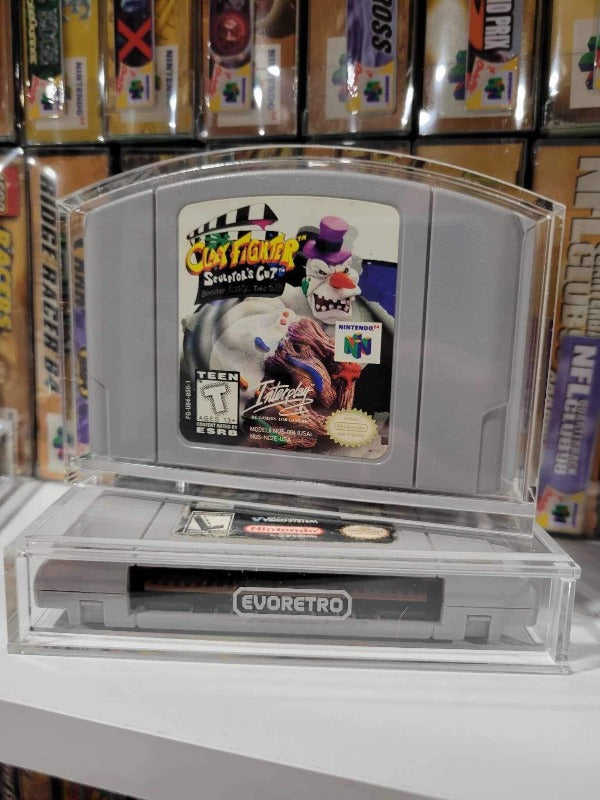 Acrylic Case for N64 Nintendo 64 Cartridge pack of 2 EVORETRO Canada Protectors  Squirtle Squad Card Shop.