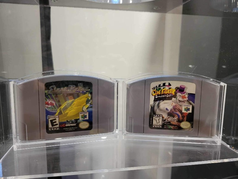 Acrylic Case for N64 Nintendo 64 Cartridge pack of 2 EVORETRO Canada Protectors  Squirtle Squad Card Shop.