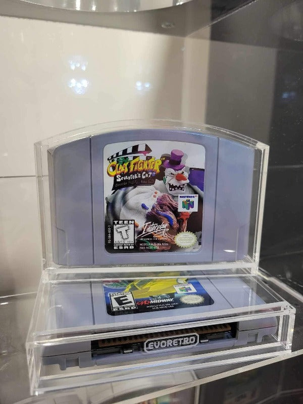 Acrylic Case for N64 Nintendo 64 Cartridge pack of 2 EVORETRO Canada Protectors  Squirtle Squad Card Shop.