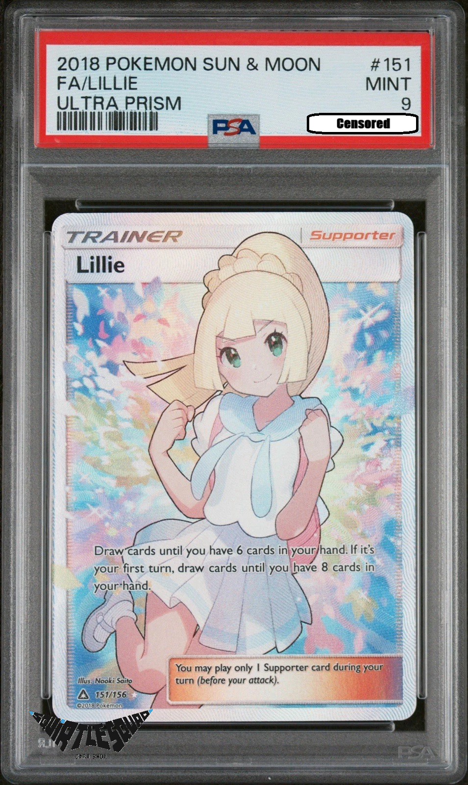 Pokémon TCG – Lillie 151/156 – Ultra Prism – PSA 9 Mint