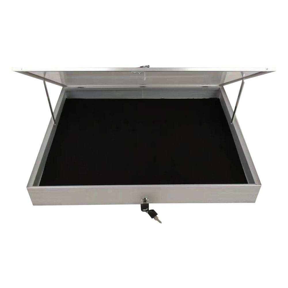EVORETRO Lockable Display Case 36 x 24 x 4" Silver– Secure Showcase for Collectibles EVORETRO Canada Rigid Case  Squirtle Squad Card Shop.
