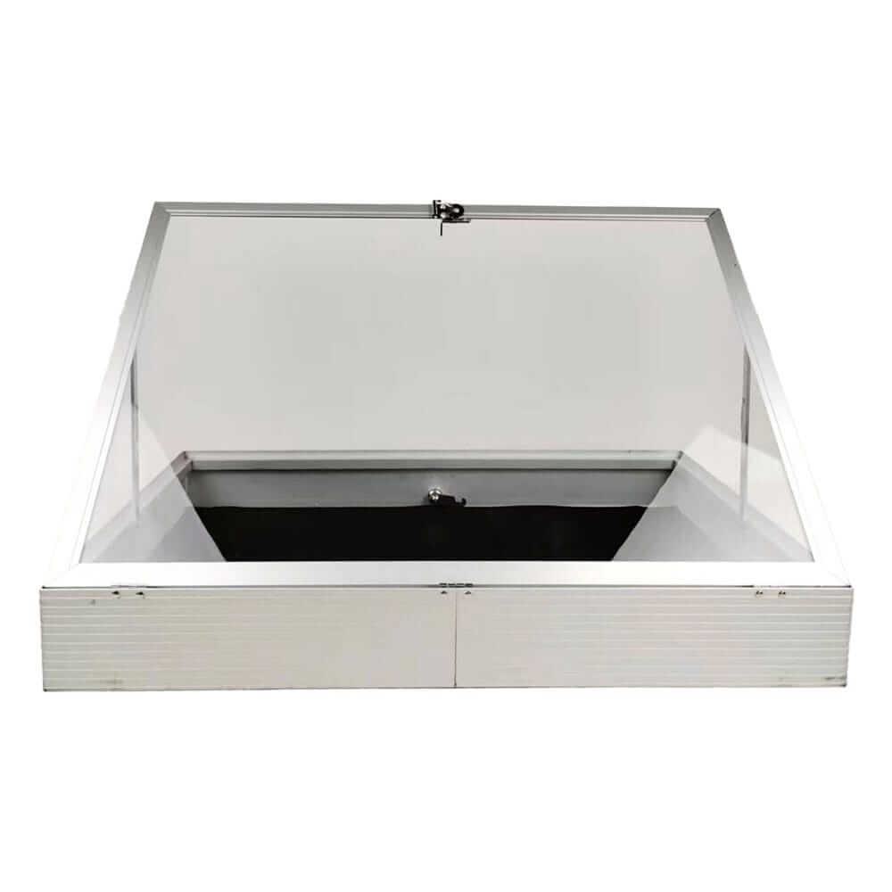 EVORETRO Lockable Display Case 36 x 24 x 4" Silver– Secure Showcase for Collectibles EVORETRO Canada Rigid Case  Squirtle Squad Card Shop.