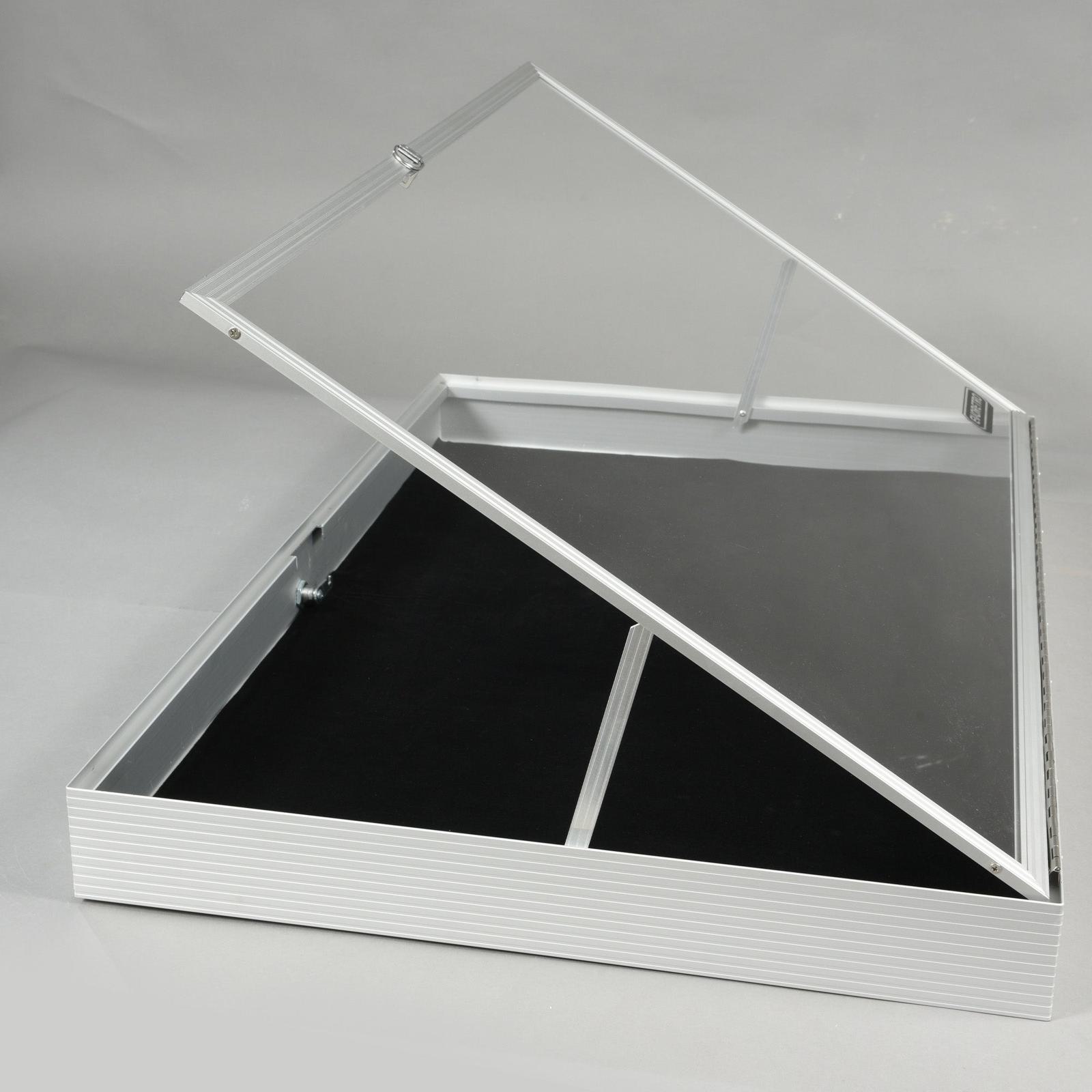 EVORETRO Lockable Display Case 36 x 24 x 4" Silver– Secure Showcase for Collectibles EVORETRO Canada Rigid Case  Squirtle Squad Card Shop.