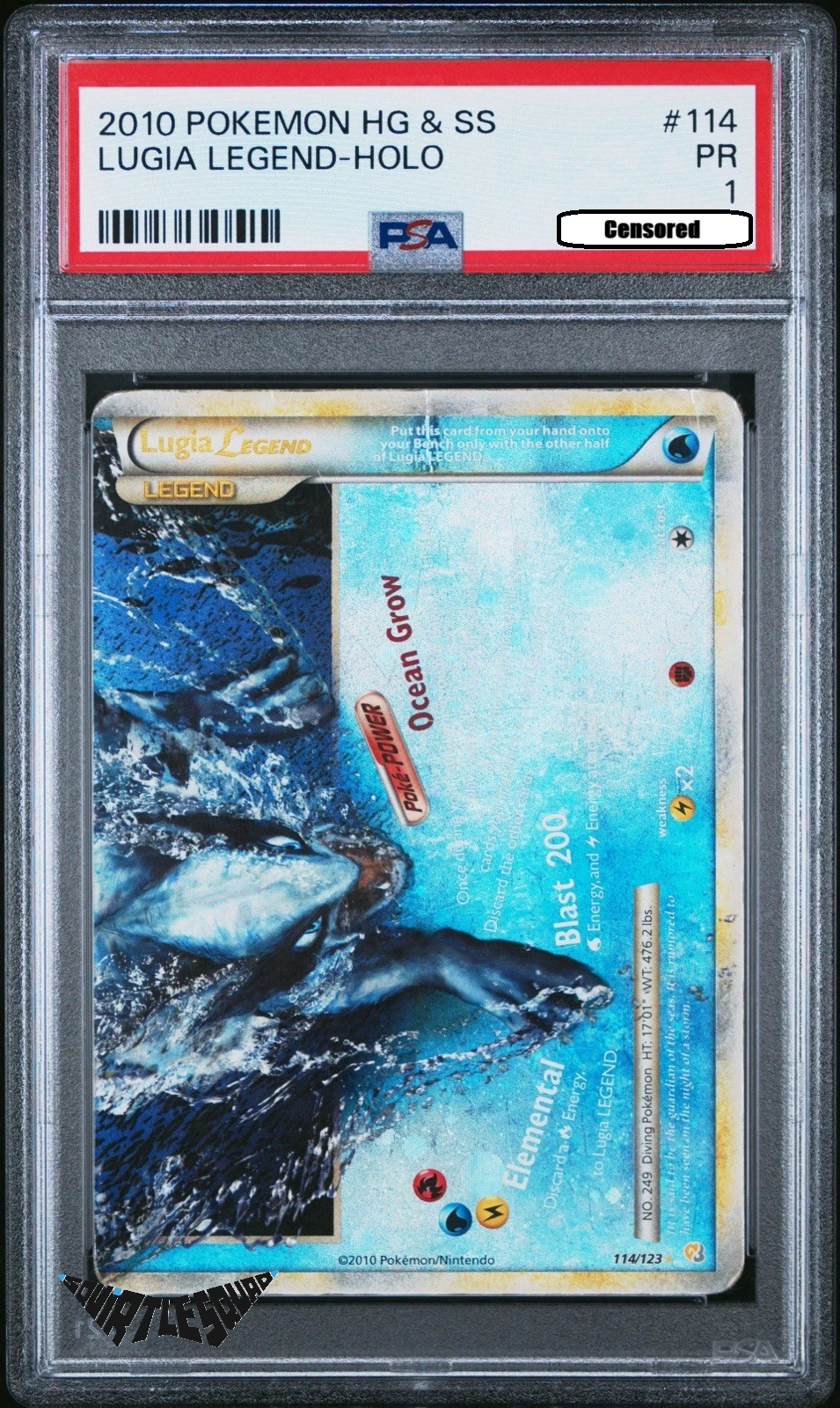 Pokémon TCG – Lugia LEGEND #114 – HS Unleashed – 2010 – PSA 1 (POP26)