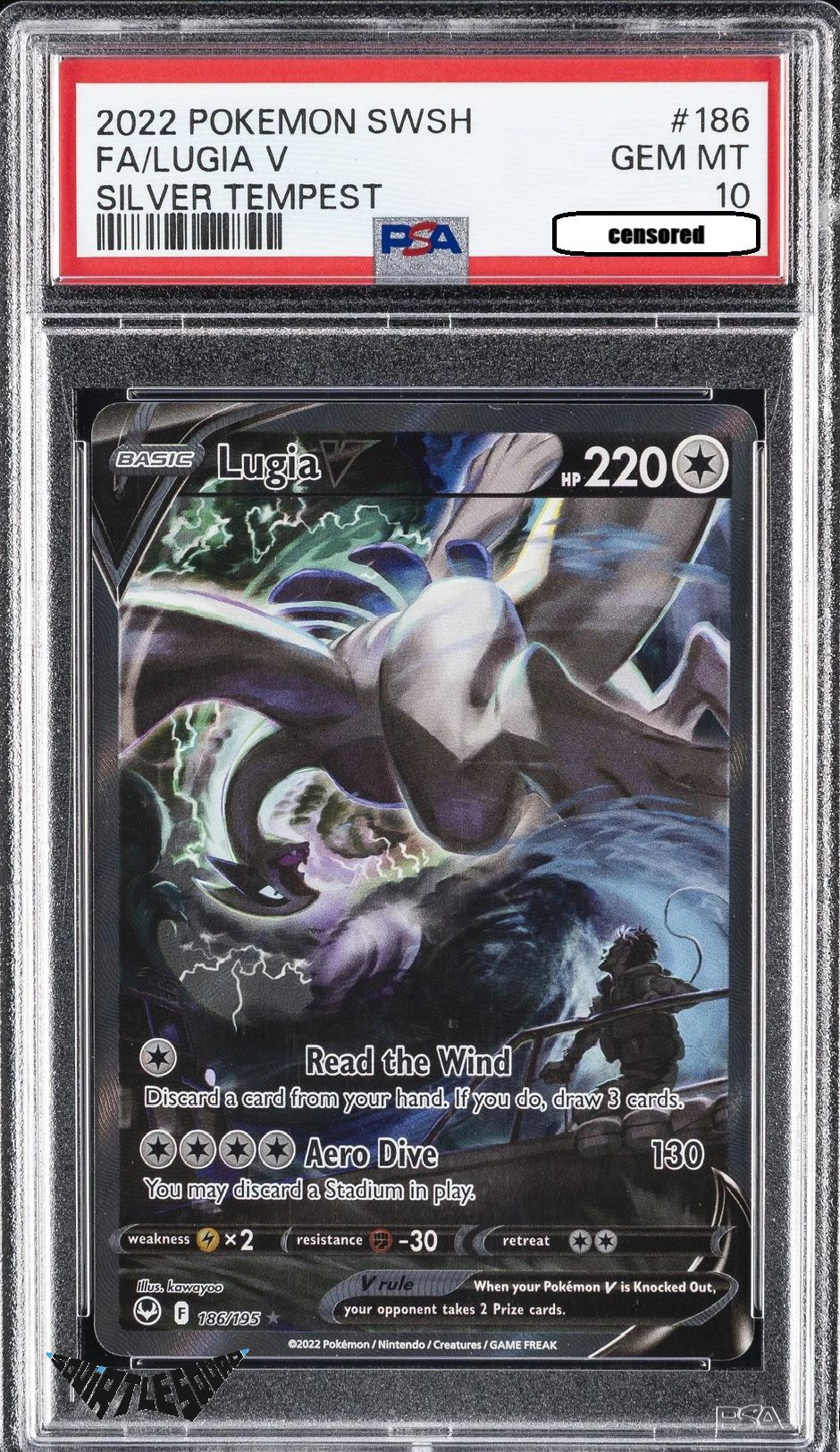 Pokémon TCG – Lugia V 186/195 – Silver Tempest – Alternate Art – PSA 10 Gem Mint – 2022