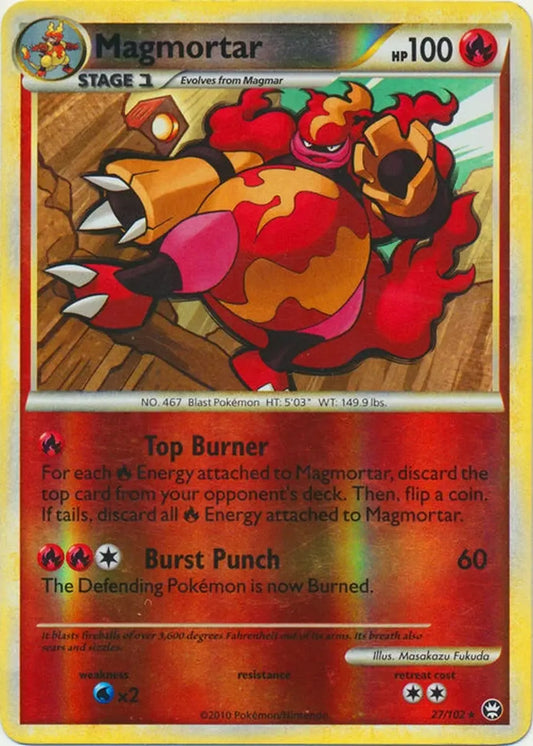 Magmortar 27/102 Triumphant Reverse Holo