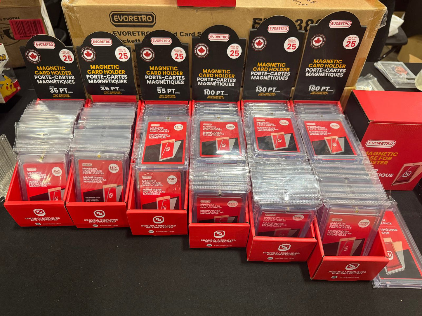 EVORETRO Magnetic One Touch 35PT 55 75 100 130 180PT – 25 Pack EVORETRO Canada Card Protectors  Squirtle Squad Card Shop.